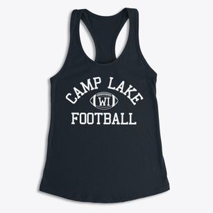 Camp Lake Wisconsin Football Women's Racerback Tank