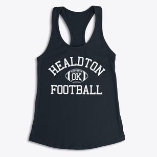 Healdton Oklahoma Football Women's Racerback Tank