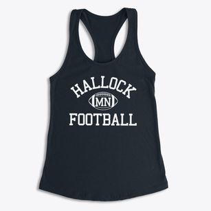 Hallock Minnesota Football Women's Racerback Tank