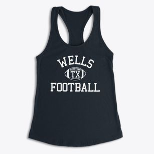 Wells Texas Football Women's Racerback Tank