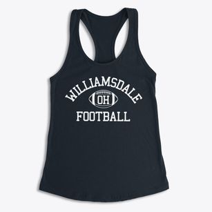 Williamsdale Ohio Football Women's Racerback Tank