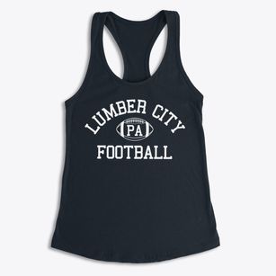 Lumber City Pennsylvania Football Women's Racerback Tank