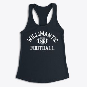 Willimantic Maine Football Women's Racerback Tank