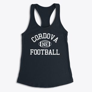 Cordova Nebraska Football Women's Racerback Tank