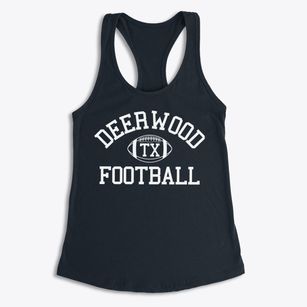 Deerwood Texas Football Women's Racerback Tank