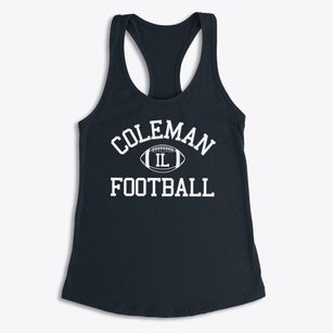 Coleman Illinois Football Women's Racerback Tank