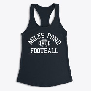 Miles Pond Vermont Football Women's Racerback Tank