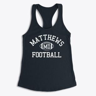 Matthews Maryland Football Women's Racerback Tank
