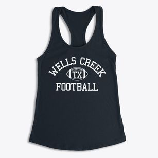 Wells Creek Texas Football Women's Racerback Tank