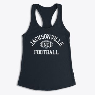 Jacksonville North Carolina Football Women's Racerback Tank