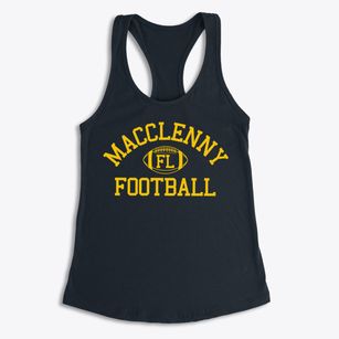 Macclenny Florida Football Women's Racerback Tank