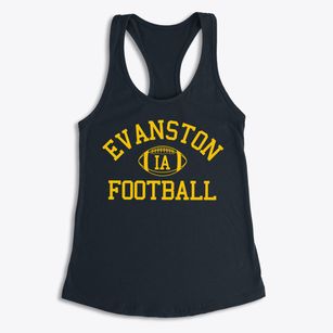 Evanston Iowa Football Women's Racerback Tank