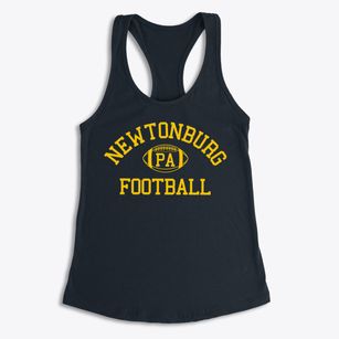 Newtonburg Pennsylvania Football Women's Racerback Tank