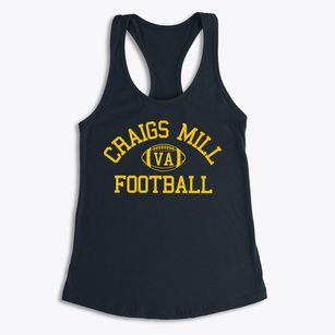 Craigs Mill Virginia Football Women's Racerback Tank