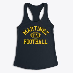 Martinez California Football Women's Racerback Tank