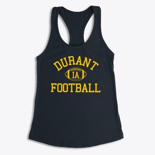 Durant Iowa Football Women's Racerback Tank