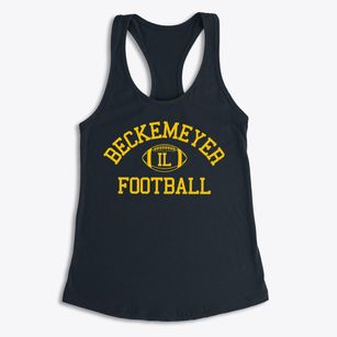 Beckemeyer Illinois Football Women's Racerback Tank