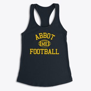 Abbot Maine Football Women's Racerback Tank