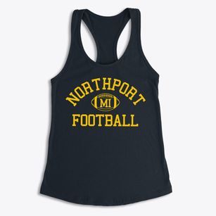 Northport Michigan Football Women's Racerback Tank