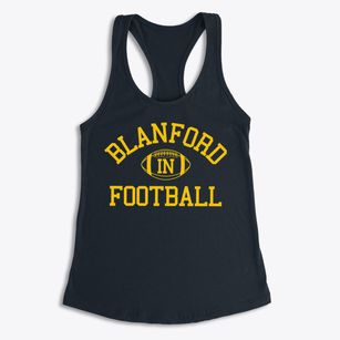 Blanford Indiana Football Women's Racerback Tank