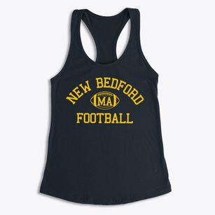 New Bedford Massachusetts Football Women's Racerback Tank