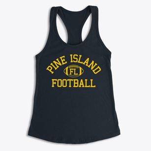 Pine Island Florida Football Women's Racerback Tank