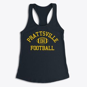 Prattsville Ohio Football Women's Racerback Tank