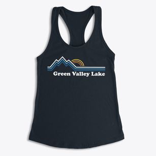 Green Valley Lake California Mountain View Women's Racerback Tank