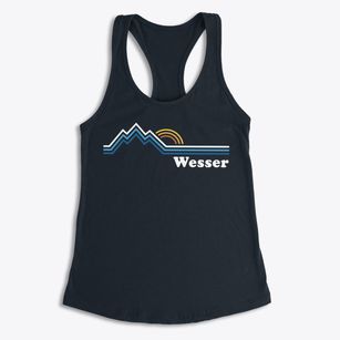 Wesser North Carolina Mountain View Women's Racerback Tank