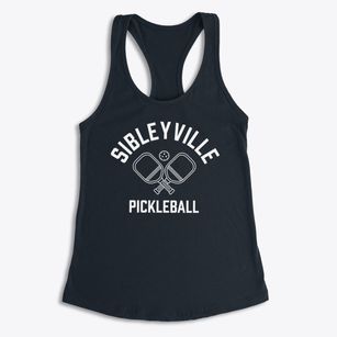 Sibleyville New York Pickleball Women's Racerback Tank
