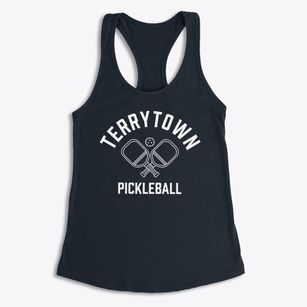 Terrytown Florida Pickleball Women's Racerback Tank
