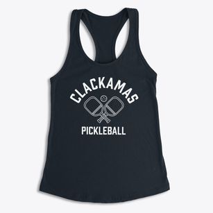 Clackamas Oregon Pickleball Women's Racerback Tank