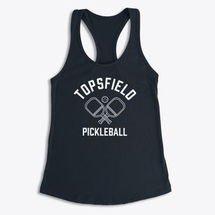 Topsfield Massachusetts Pickleball Women's Racerback Tank