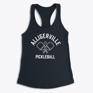 Alligerville New York Pickleball Women's Racerback Tank
