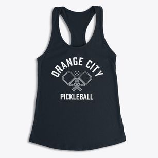 Orange City Iowa Pickleball Women's Racerback Tank