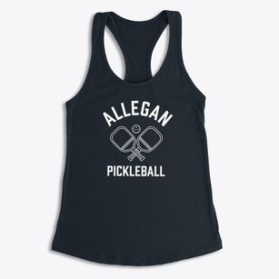 Allegan Michigan Pickleball Women's Racerback Tank