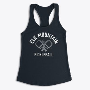 Elk Mountain North Carolina Pickleball Women's Racerback Tank