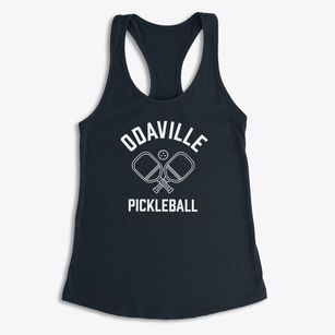 Odaville West Virginia Pickleball Women's Racerback Tank