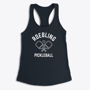 Roebling New Jersey Pickleball Women's Racerback Tank