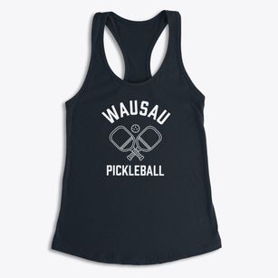 Wausau Wisconsin Pickleball Women's Racerback Tank