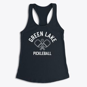 Green Lake Wisconsin Pickleball Women's Racerback Tank