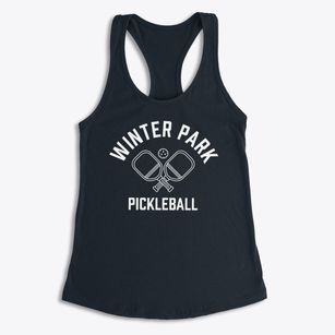 Winter Park Colorado Pickleball Women's Racerback Tank