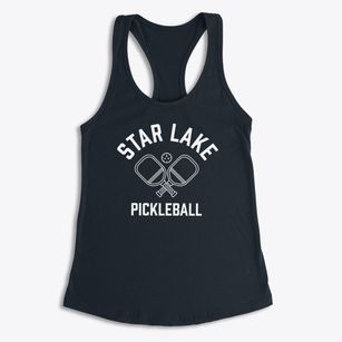 Star Lake New York Pickleball Women's Racerback Tank
