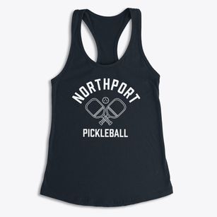 Northport Michigan Pickleball Women's Racerback Tank