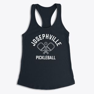 Josephville Missouri Pickleball Women's Racerback Tank