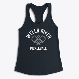 Wells River Vermont Pickleball Women's Racerback Tank
