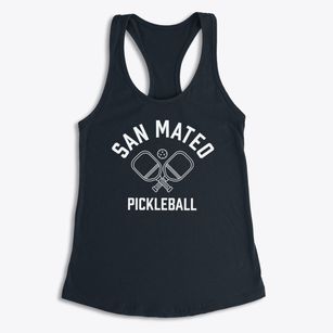 San Mateo California Pickleball Women's Racerback Tank
