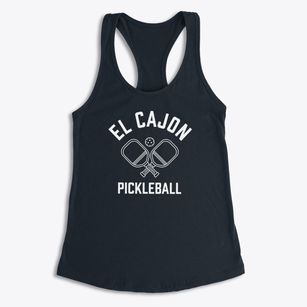 El Cajon California Pickleball Women's Racerback Tank