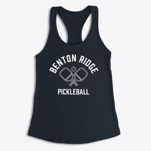 Benton Ridge Ohio Pickleball Women's Racerback Tank