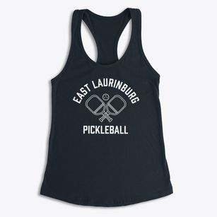 East Laurinburg North Carolina Pickleball Women's Racerback Tank